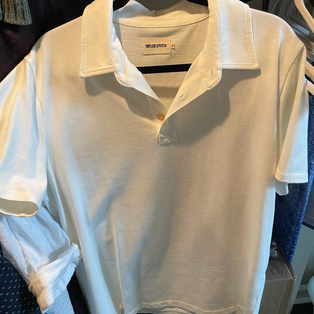 Taylor Stitch Heavy Bag Polo Natural